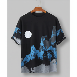 Fabriqué dans les meilleurs matériaux T-shirt de sublimation pour hommes T-shirt de sublimation imprimée de logo personnalisé pour hommes - Product Image 1