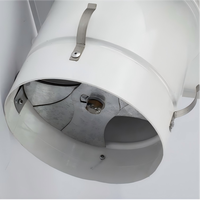 Diffuseur de sol en aluminium à effet tourbillon, blanc thermolaqué, durable, pour sortie d'air intérieure de bureau