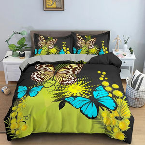 Ensemble de housse de couette personnalisée pour chambre à coucher fleur <span class=keywords><strong>papillon</strong></span> housse de couette pour hôtel fabricant de gros - Product Image 4