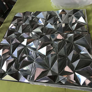 Painel de parede 3D para decoração de casa, painel de parede com espelho dourado, painel de parede novo da moda, outros papéis de parede - Product Image 2