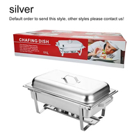 Ensemble de réchauds à buffet en acier inoxydable 9L, réchaud à buffet économique