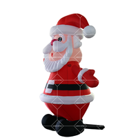Globo de Papá Noel inflable de PVC gigante con soplador de aire para decoración de fiestas al aire libre, festivales, eventos también servidos como tienda de globos de nieve