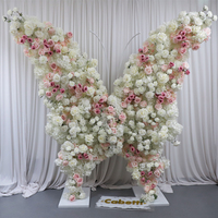 Support de toile de fond en forme de papillon géant Cadre de fleur de mariage en métal Support de fleur de papillon géant pour la décoration de mariage