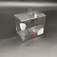 Boîte cadeau en plastique transparente personnalisée, pliable, en PVC/PET, avec fenêtre, pour crème pour les yeux, rouge à lèvres, parfum, vernis.