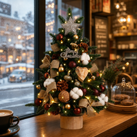Fabrik-Großhandel Künstlicher Mini-Weihnachtsbaum 45/60CM, DIY Tischbaum, Kleine Desktop-Ornamente für Heim-Fenster Feiertagsdekoration