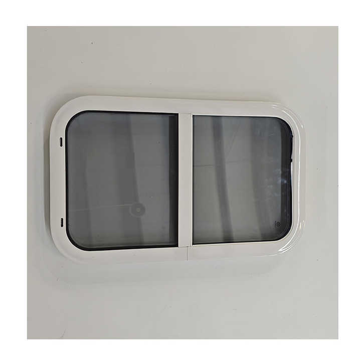 Camper Horizontal Sliding Window with Transparent Gray Tempered Glass ...