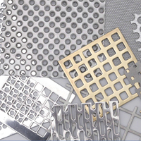 Grille métallique perforée noire thermolaquée à petits trous de précision pour grille de haut-parleur et filtre
