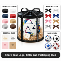 Ballon de football Kata personnalisé en cuir PU, taille 5, haute qualité, léger, thermocollé, coffret cadeau de Noël pour événements