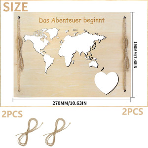<span class=keywords><strong>Carte</strong></span> du monde personnalisée <span class=keywords><strong>Carte</strong></span> du monde colorée Emballage cadeau en bois argent pour anniversaire voyage mariage argent cadeau <span class=keywords><strong>Carte</strong></span> du monde - Product Image 2