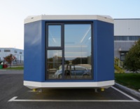 Maison modulaire entièrement en aluminium, résistante aux ouragans, de qualité marine, anti-corrosion, étanche, villa préfabriquée, maison capsule spatiale