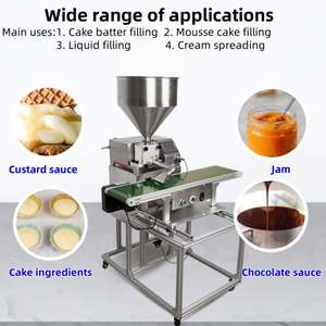 Ligne de remplissage automatique intelligente à écran tactile pour gâteaux et churros, petite machine de remplissage de pâte et de liquides pour boulangeries et laiteries - Product Image 5