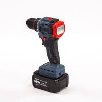Perceuse-visseuse électrique sans fil puissante 21V Li-ion rechargeable, personnalisable OEM, avec moteur sans balais et batterie au lithium haute performance