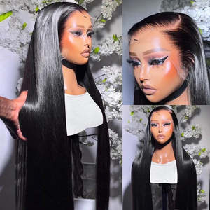 Pelucas de Cabello Humano Vietnamita Virgen con Frente de Encaje HD, Peluca Frontal Completa de Encaje sin Pegamento, Pelucas de Lujo de Cabello Virgen Indio Natural - Product Image 2