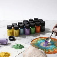 LEQU Happy And Fun Bulk Mica-Pulver-Set 24 Farben, Harzfarbpigment für Bastelbedarf Großhandel