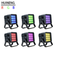 Projecteur LED PAR 16x18W RGBWA UV étanche à batterie, contrôle sans fil DMX, éclairage d'ambiance avec flight case rechargeable 8-en-1