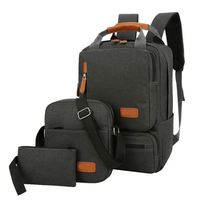 Logo personnalisé Vente en gros d'usine Sac pour ordinateur portable grande capacité 3 en 1 personnalisé Sac à dos avec chargement USB Sac à dos professionnel Ensemble de sacs pour ordinateur portable