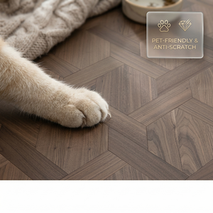 <span class=keywords><strong>Parquet</strong></span> en chêne blanc massif, résistant à l'usure, avec système de pose Click, finition brossée, pour villas de luxe modernes, sélection de qualité supérieure, approvisionnement en gros sur mesure - Product Image 4