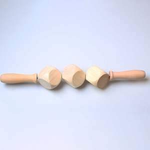 Corpo Terapia De Madeira Saudável Logotipo Personalizável Back <span class=keywords><strong>Massage</strong></span> Tools Vara De Madeira Massageador Rolo - Product Image 6