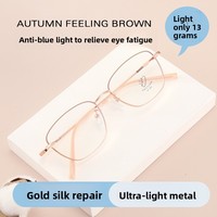 Lunettes de vue ultra-légères rétro œil-de-chat anti-lumière bleue avec verres solides confortables, style vintage tendance et à la mode, vente en gros