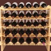 Décor de bar, support à vin en bois pour 30 bouteilles, étagère à vin empilable en bois pour cave, porte-bouteilles à vin