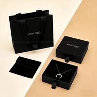 Boîtes à bijoux de luxe personnalisées avec logo, boîtes cadeaux pour colliers, boucles d'oreilles, bracelets, bagues, boîte en papier rigide à tiroir