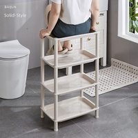 Petit chariot de rangement à 5 niveaux sur roulettes, étagère mobile sur pied pour le salon, les collations, l'usage domestique, la chambre à coucher, le chevet