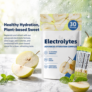 Aeglewell Préparation pour boisson électrolytique au sucre, Marque privée, Saveur poire, Édulcoré à la stévia, Bâtonnet multi-vitamines et électrolytes, Personnalisable - Product Image 5