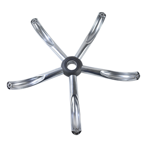 NANTAI Pied de chaise chromé cinq étoiles au design moderne Base de chaise de bureau pivotante en métal Pièces de meubles en gros - Product Image 1