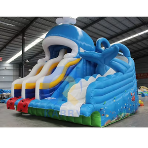 Công viên nước thiết bị bé cá voi nhảy lâu đài với slide và hồ bơi thương mại nước <span class=keywords><strong>Inflatable</strong></span> trượt nước trò chơi cho trẻ em người lớn - Product Image 2