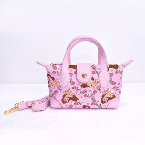 Custom Cute for Heart Print Lady Tote for Girls <b>Small</b> Shoulder <b>Purse</b> Best Valentine Gift Canvas Mini Crossbody Bag Zipper - Product Image 4