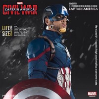 Nouveau Style 1:1 Amérique Masque Cosplay Avengers Jouet Décoration Périphérique Capitaine Américain Casque