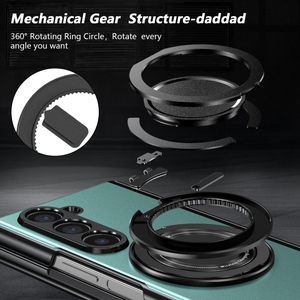 Per <span class=keywords><strong>Samsung</strong></span> <span class=keywords><strong>Galaxy</strong></span> Z Fold6 medaglia d'oro girevole serie anello porta telefono custodia - Product Image 5