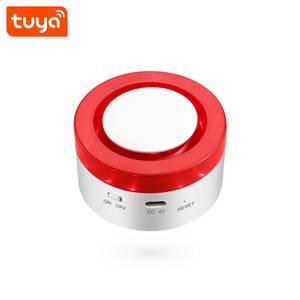 Precio de promoción El mejor sistema de seguridad para el hogar Alexa Google Home Control de voz WiFi Tuya Smart Siren Alarm para el hogar 2017 - Product Image 1