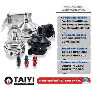 ปั๊มน้ำมันเชื้อเพลิงแบบกลไกสำหรับ Ford Chevy Mopar V8 - SBC BBC SBF BBF - <span class=keywords><strong>Hot</strong></span> Rod Classic Muscle - หมายเลข OE มากกว่า 1000+ รายการ ขายส่งขั้นต่ำ 10 ชิ้น - Product Image 2