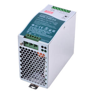 Mean-Well SDR-240-24 240W Single-Output Industrial DIN Rail <b>Power</b> <b>Supply</b>, 24V 10A, 88-264V AC / 124-370V Input, Active PFC - Product Image 1