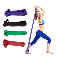Banda Elástica de Resistencia de Látex de Alta Resistencia para Ejercicio, Banda Elástica para Deporte, Fuerza, Asistencia en Dominadas, Entrenamiento, Pilates, Equipo de Fitness