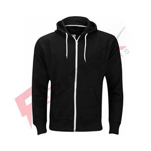 Men's 100% Cotton Fashion Pullover <b>Hoodies</b> Custom Logo Printed Thick Solid Woven Anti-Shrink Anti-Wrinkle Plus Size Sweatshirts - Product Image 1