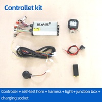 Kit de modification pour chariot électrique autoporté 70 cm, essieu arrière, moteur brushless 800 W, frein mécanique, assemblage, tricycle 8-10 km/h