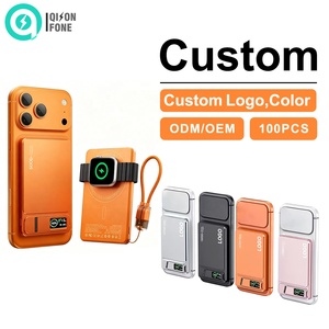 QSF พาวเวอร์<span class=keywords><strong>แบ</strong></span>งค์แม่เหล็กไร้สายแบบพกพาบางเฉียบ 5000mah เครื่องชาร์จพาวเวอร์<span class=keywords><strong>แบ</strong></span>งค์ 10000mah พาวเวอร์<span class=keywords><strong>แบ</strong></span>งค์บางพร้อมที่วางโทรศัพท์ - Product Image 1