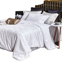 Couette d'hiver en soie Jili 100% couette remplie de soie de mûrier pure de longue qualité avec poids de remplissage de Shell-220x240cm de coton 2500g