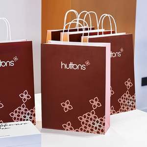 Bolsas de Papel Personalizadas para Compras, Ropa, Joyería, Regalos, con Logotipo, Bolsa de Papel Impermeable con Asa - Product Image 1