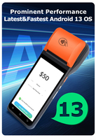 Terminal de point de vente portable 5,5 pouces Android 13 avec imprimante thermique 58 mm – Vente en gros – Fournisseur de terminaux de point de vente