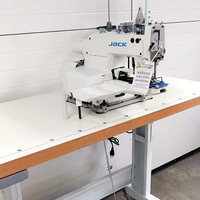 Jack 1377E Bouton industriel à entraînement direct faisant le bouton attachant la machine à coudre pour chemise