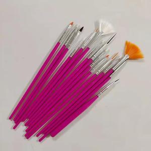 Pinceaux professionnels pour nail art, 15 pièces/ensemble, en nylon fin, acrylique, pour dessiner des lignes sur les ongles - Product Image 4