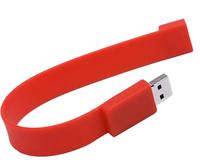 USB 2,0 Flash Drive Pen Pulsera de silicona con capacidad de 4GB a 128GB Memory Stick 'U' Disk Pendrive Regalo en caja