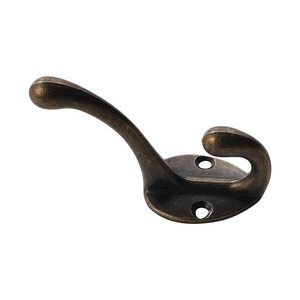Heavy-duty Modern Entrance Zinc Alloy <strong>Wall</strong> <strong>Hook</strong> with 2 <strong>Hooks</strong> for Hanging Towels Clothes &amp; <strong>Keys</strong>-Multifunctional Design - Product Image 5