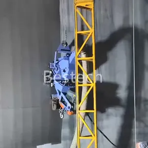 Vertical Type Steel Plate Shot Blasting Machine for Oil Tank inner and outer wall
