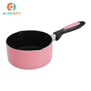 Olla de aluminio para leche, sartén antiadherente para Cocina