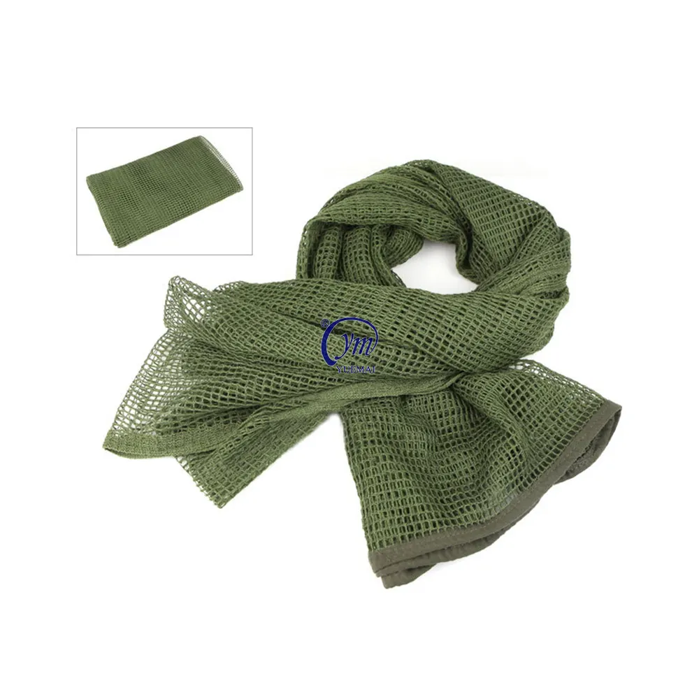 Dài Camo Ánh sáng trọng lượng chiến thuật Khăn đa mục đích sa mạc Keffiyeh ngụy trang thoáng khí ngoài trời cưỡi lưới khăn