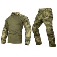 Vêtements tactiques Emersongear G3, combinaison camouflage couleur AFG, chemise et pantalon de combat, uniformes tactiques avec genouillères